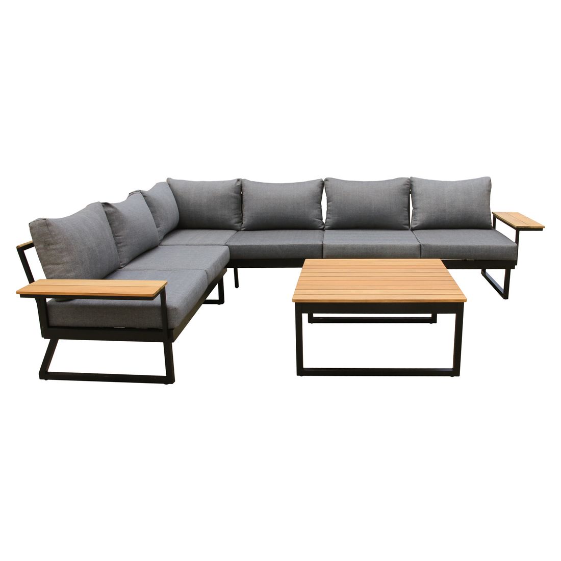 OUTLIV. Nelly Ecklounge inkl. Loungetisch Aluminium/Spun Polyester