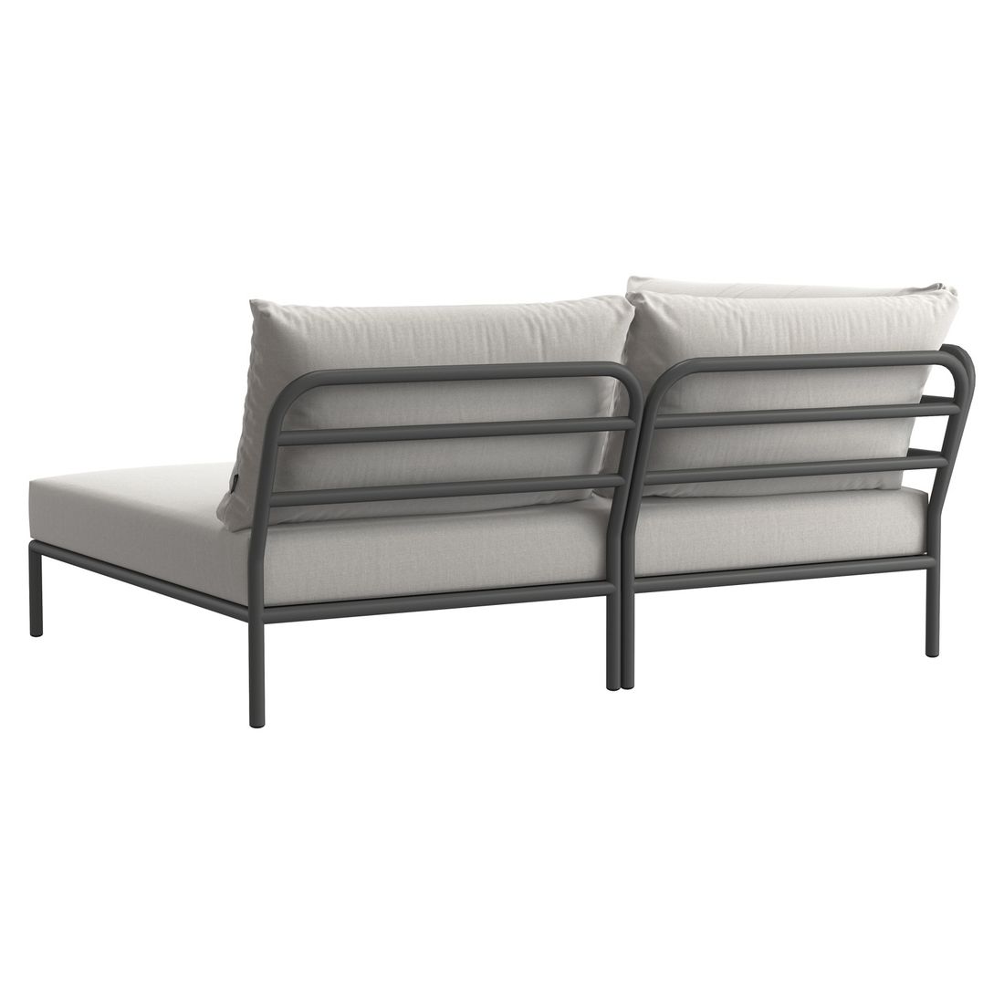 Houe Level 2 Cozy Eck-/Endmodul Aluminium/Sunbrella