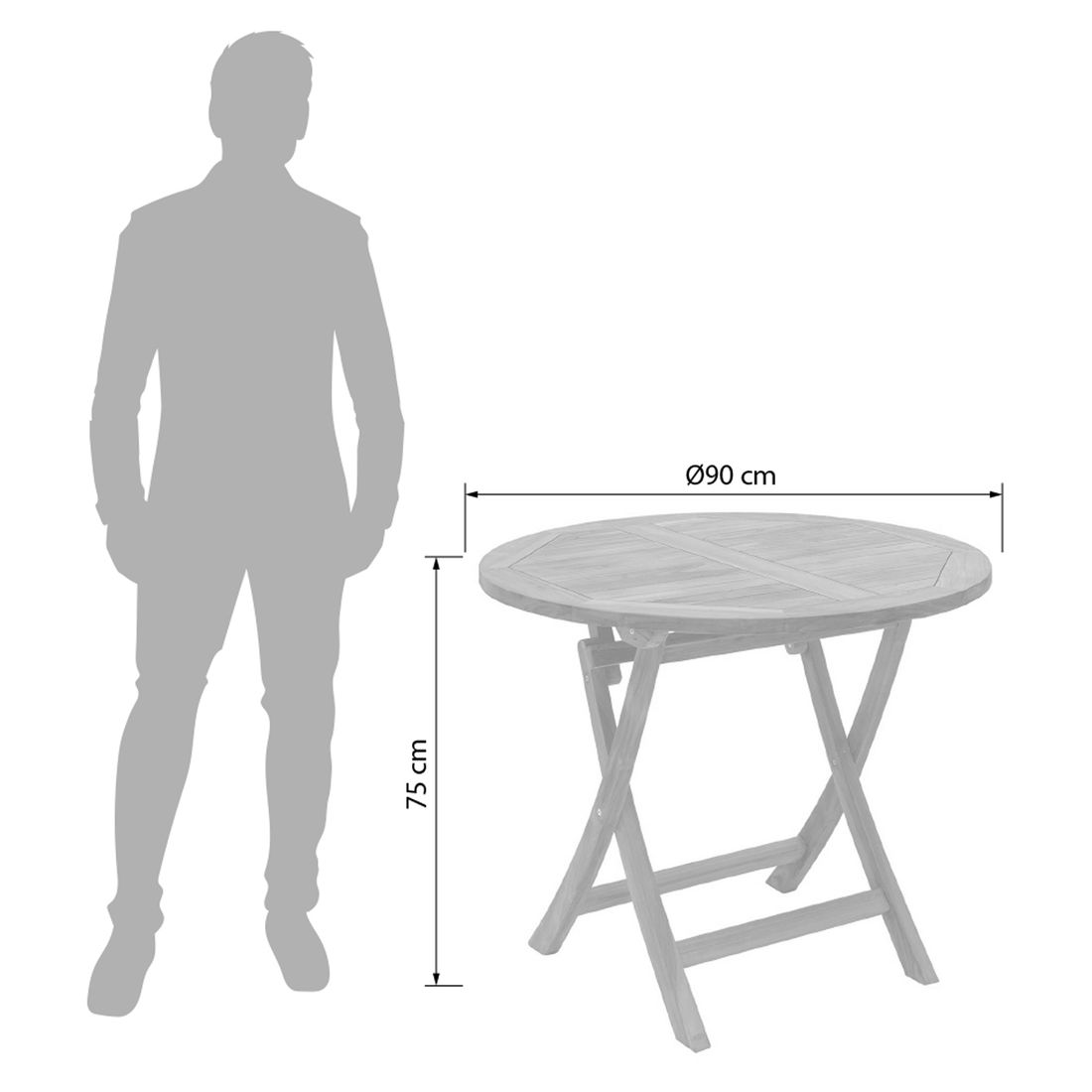 OUTLIV. Portland Klapptisch Teak