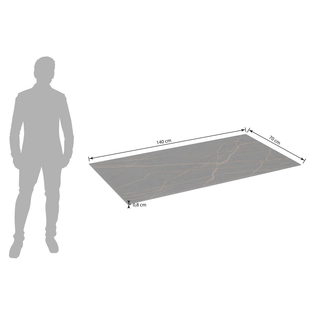 Kettler Gartentisch-Platte Dekton