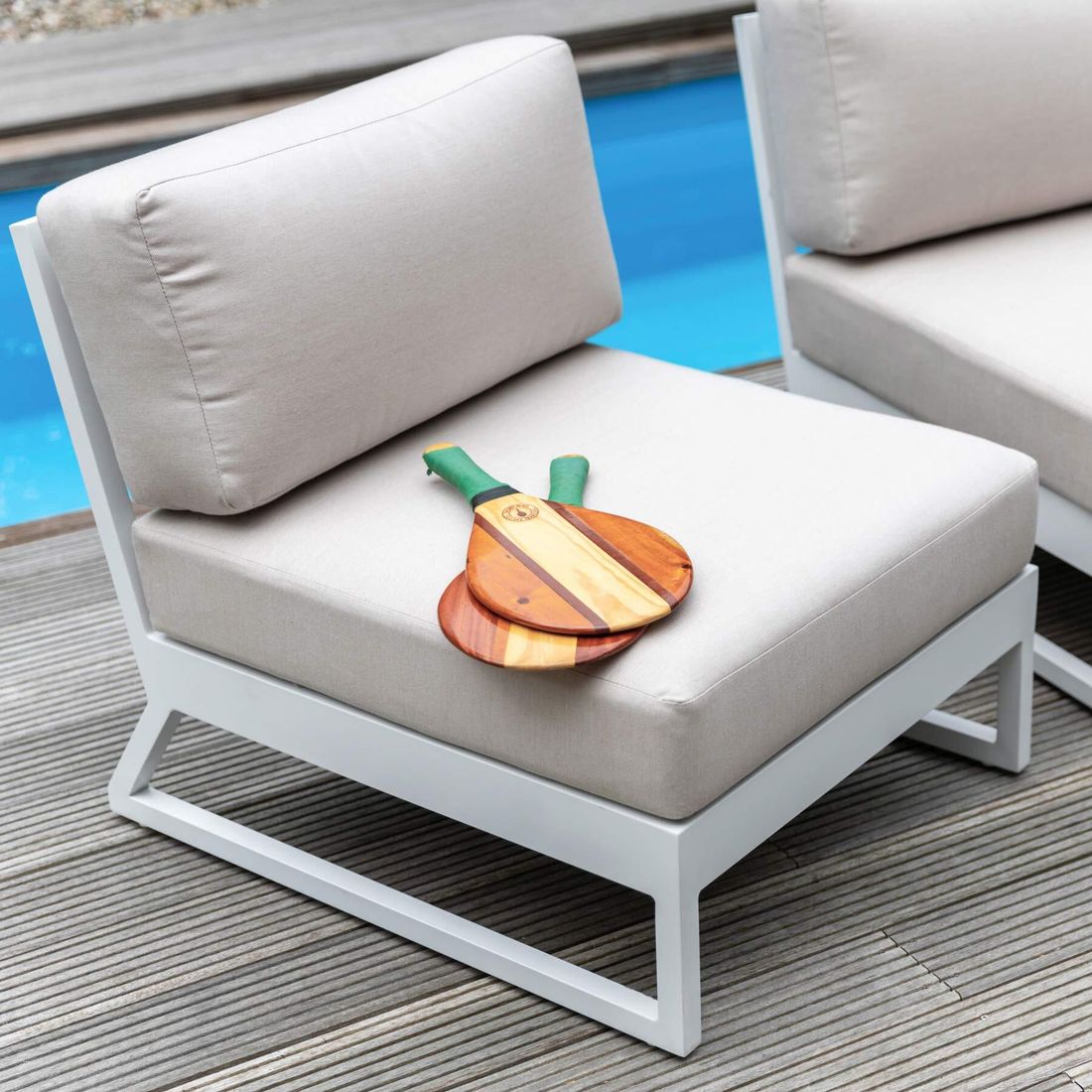 Kettler Ocean Skid Platform Mittelmodul Aluminium/Sunbrella
