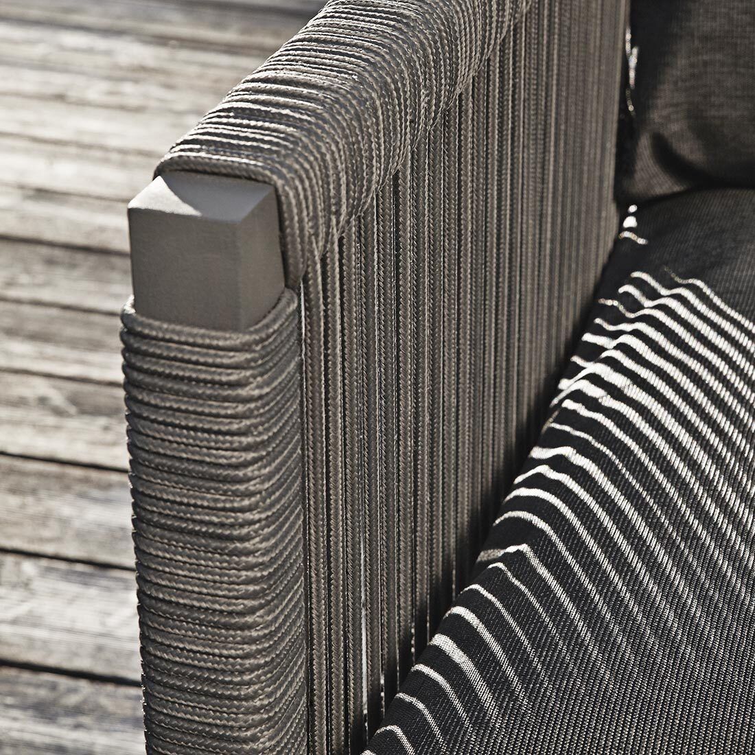 Solpuri Club Ecklounge inkl. Loungetisch Aluminium/Rope/Acryl