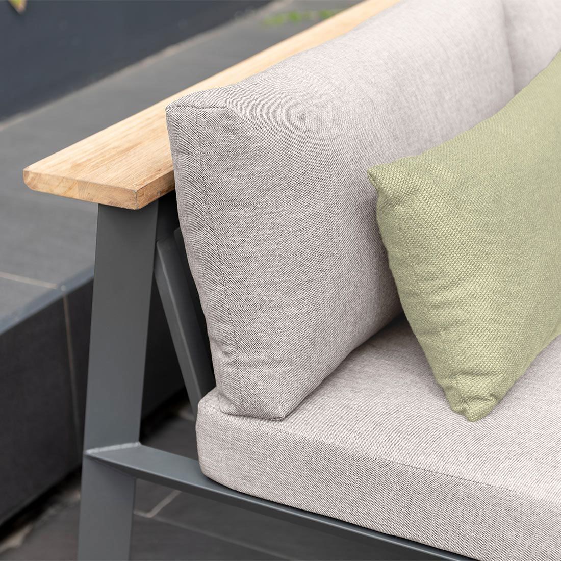 LifestyleGarden Palau Dininglounge Tisch 216x98,5cm Aluminium/Olefin