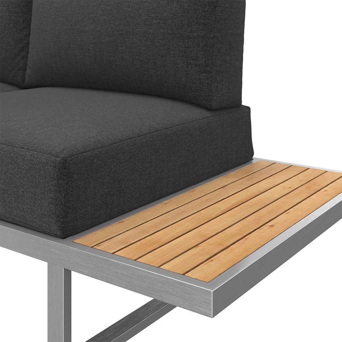 OUTLIV. Capri Ecklounge inkl. Loungetisch Edelstahl/Polyester