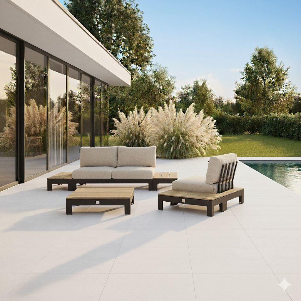 Apple Bee Sticks & More Loungeset inkl. Loungetische Aluminium/Bee Wett
