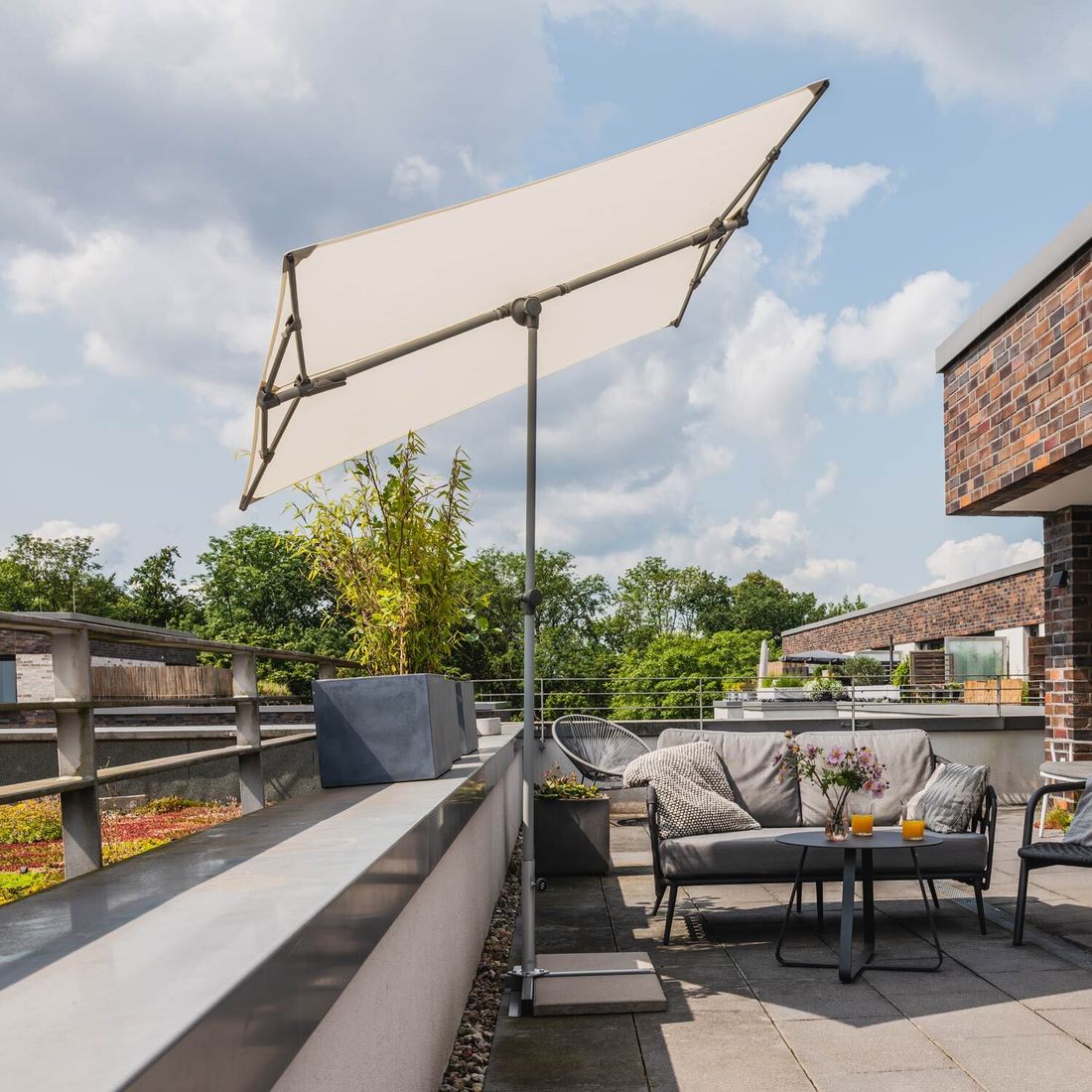 Suncomfort Flex Roof Mittelstockschirm 195x140cm