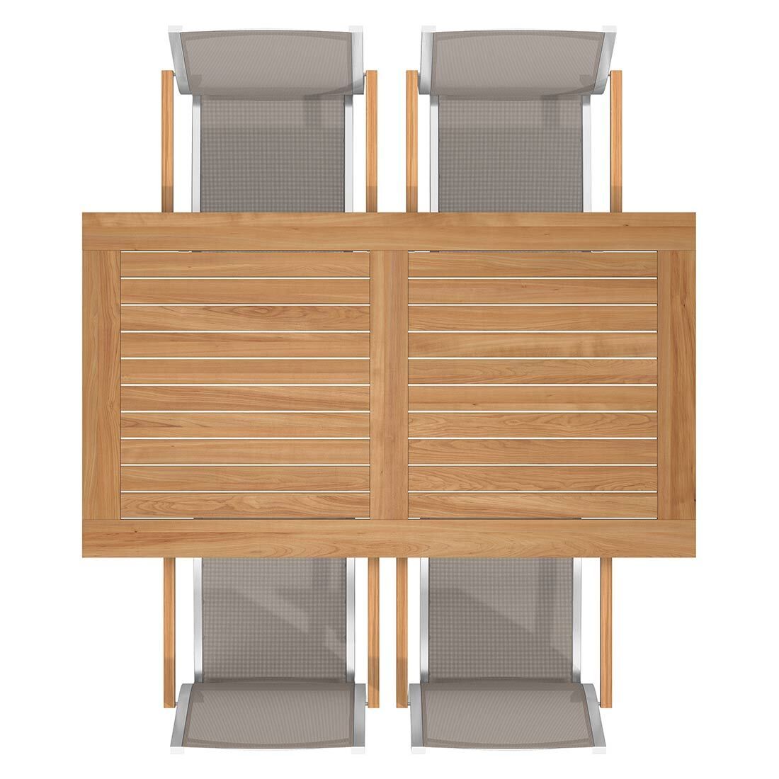 Stern Cardiff Gartenmöbel-Set M (4 Plätze) mit OUTLIV. Tisch 160x90cm