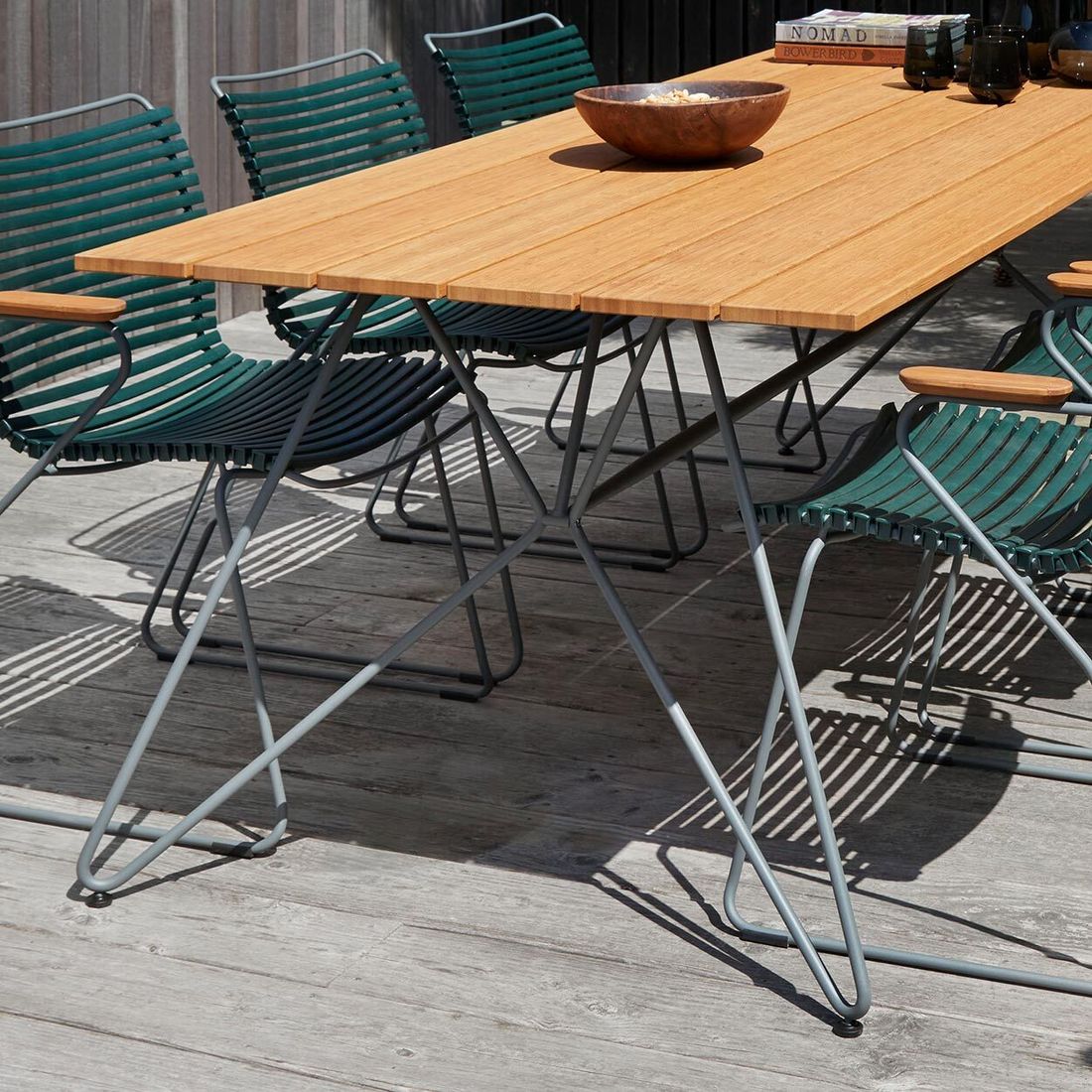 HOUE Sketch Gartentisch Stahl/Bambus