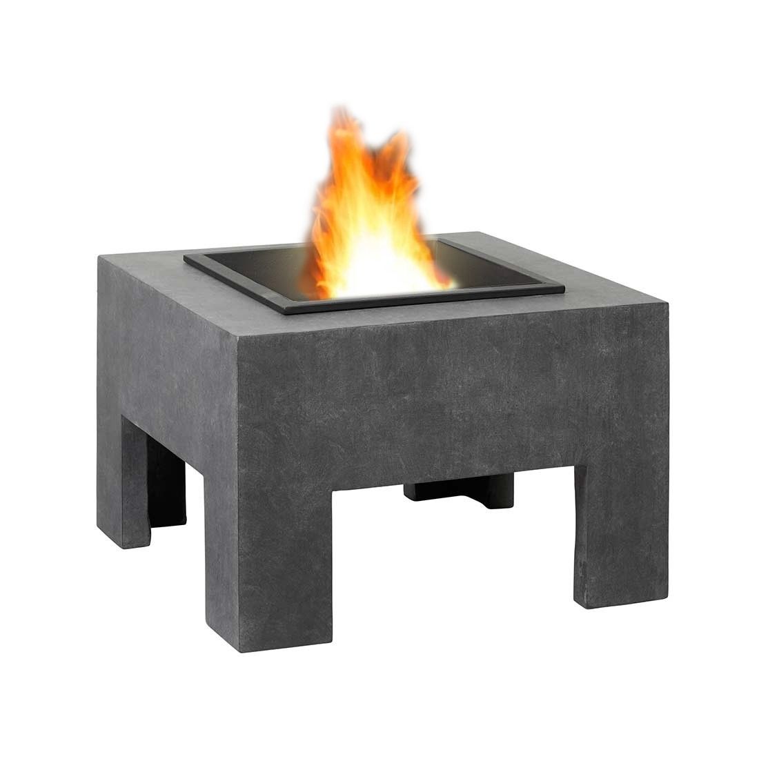 OUTLIV. Feuerschale quadratisch 58x58x39cm Clayfibre