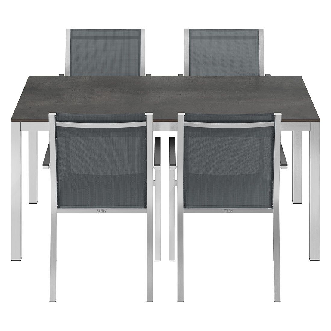 Stern Cardiff Gartenmöbel-Set M (4 Plätze) mit OUTLIV. Tisch 160x90cm