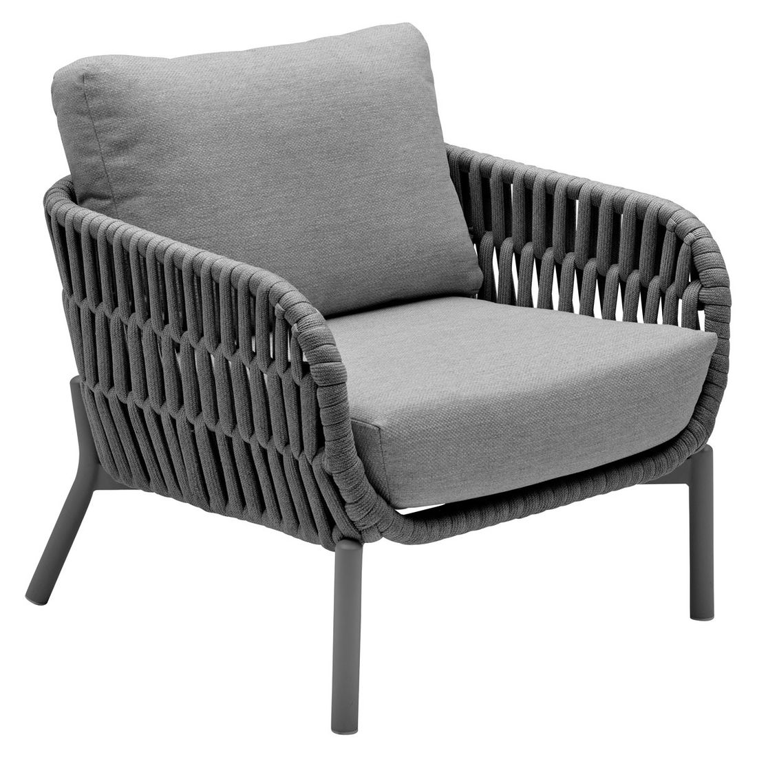 LC Garden Terano Gartensessel Low Dining Aluminium mit Sitz- und Rückenkissen