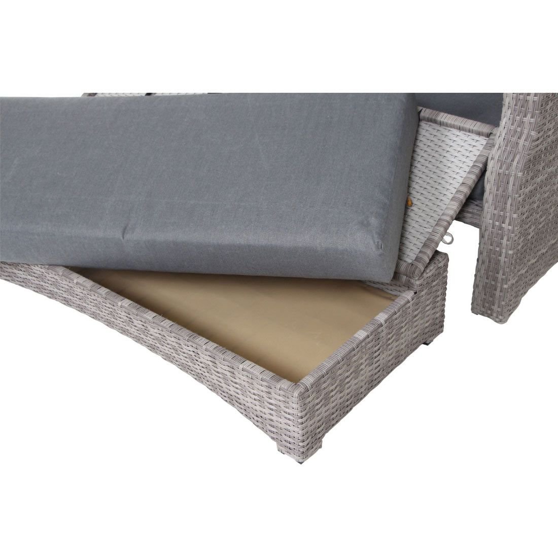 Siena Garden Lobos II Daybed Geflecht/Textil inkl. Kissen