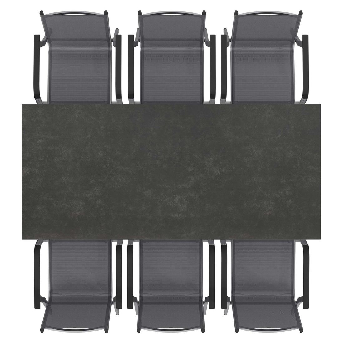 Kettler Basic Plus Gartenmöbel-Set L (6 Plätze) mit OUTLIV. Tisch 220x100cm
