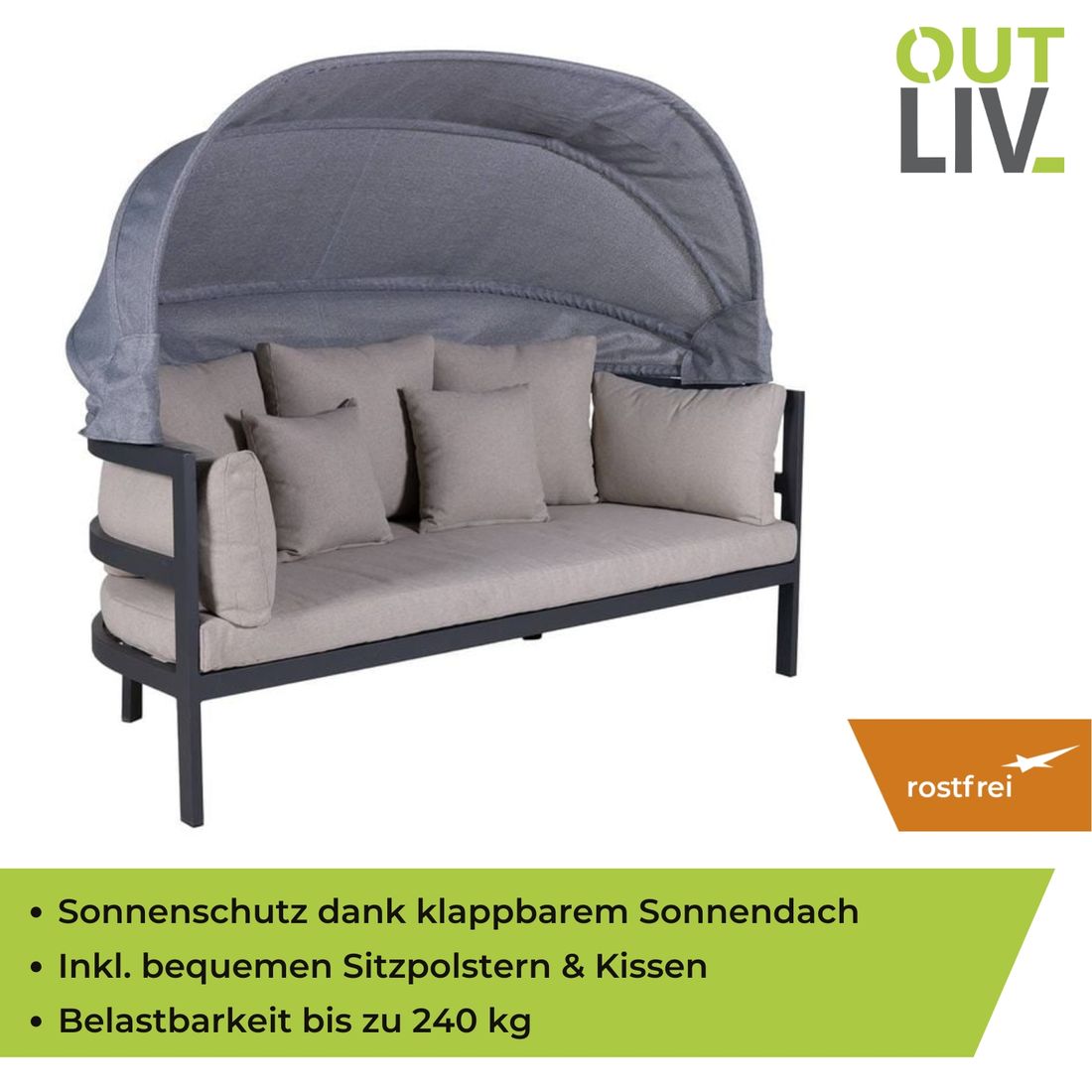 OUTLIV. Romeo Sonneninsel Aluminium/Kunstfaser