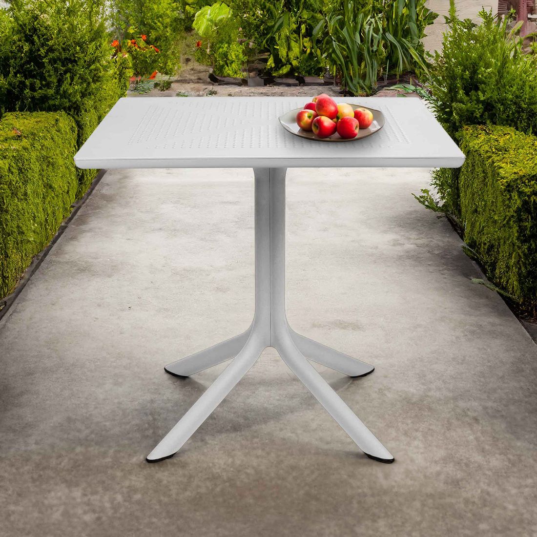 Nardi Clip Gartentisch 80x80 cm Kunststoff