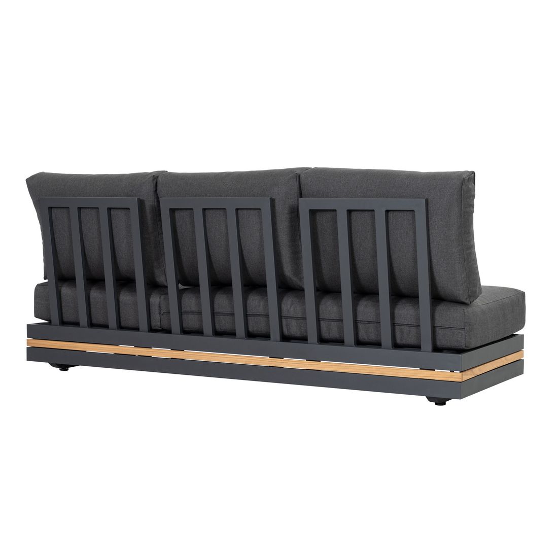 OUTLIV. Triest Gartenloungesofa Aluminium/Teak/Kunstfaser