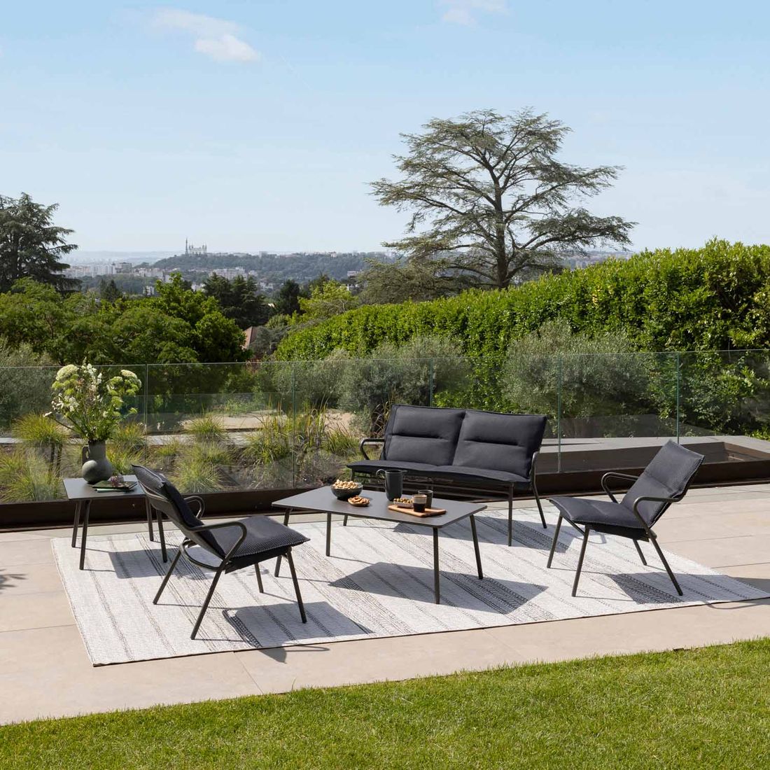 Lafuma Vence Loungebank Stahl/BeComfort