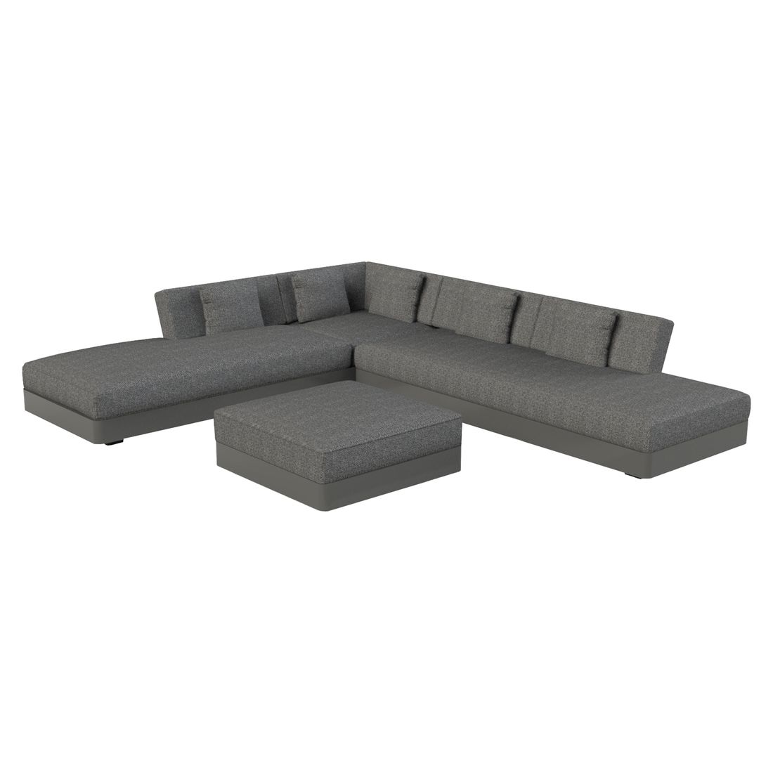 OUTLIV. Santa Monica Ecklounge inkl. Loungetisch Aluminium/Olefin