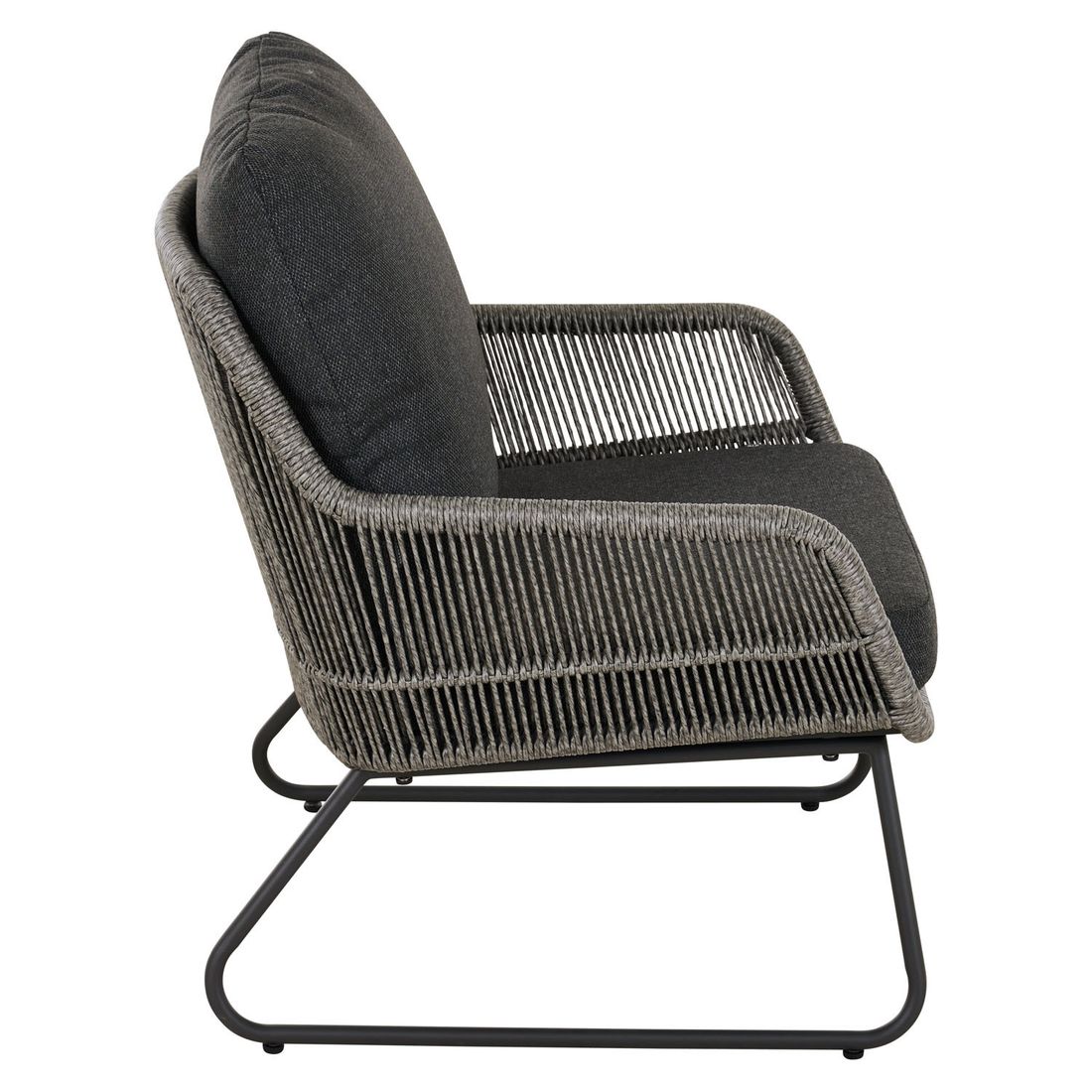 Siena Garden Kansas Loungesessel Aluminium/Geflecht
