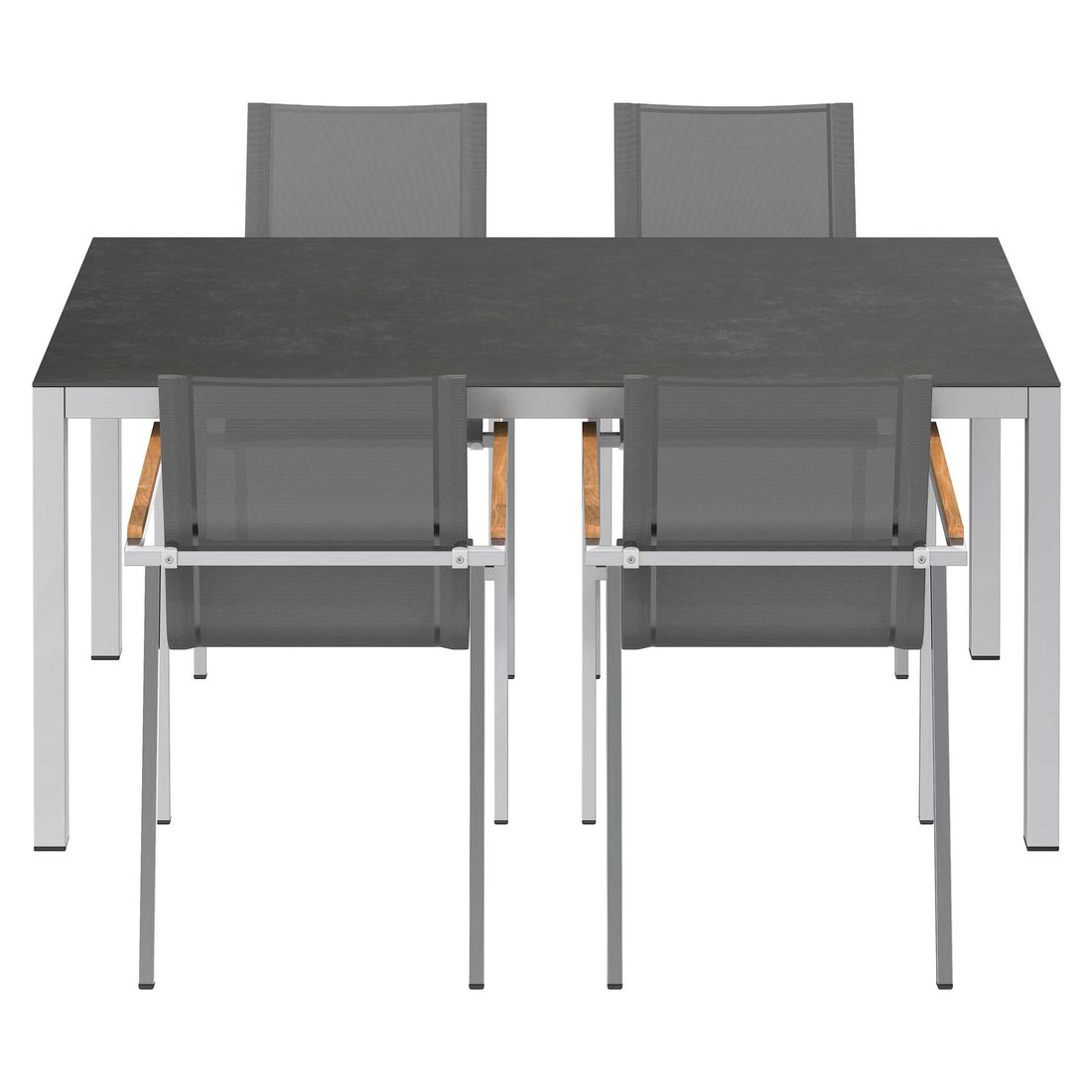 OUTLIV. Rimini Gartenmöbel-Set M (4 Plätze) Tisch 160x90cm