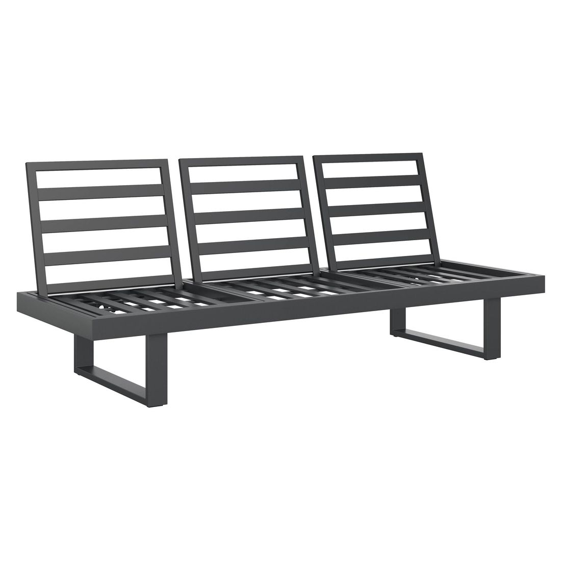 OUTLIV. Atlanta Diningsofa verstellbar Aluminium/Olefin