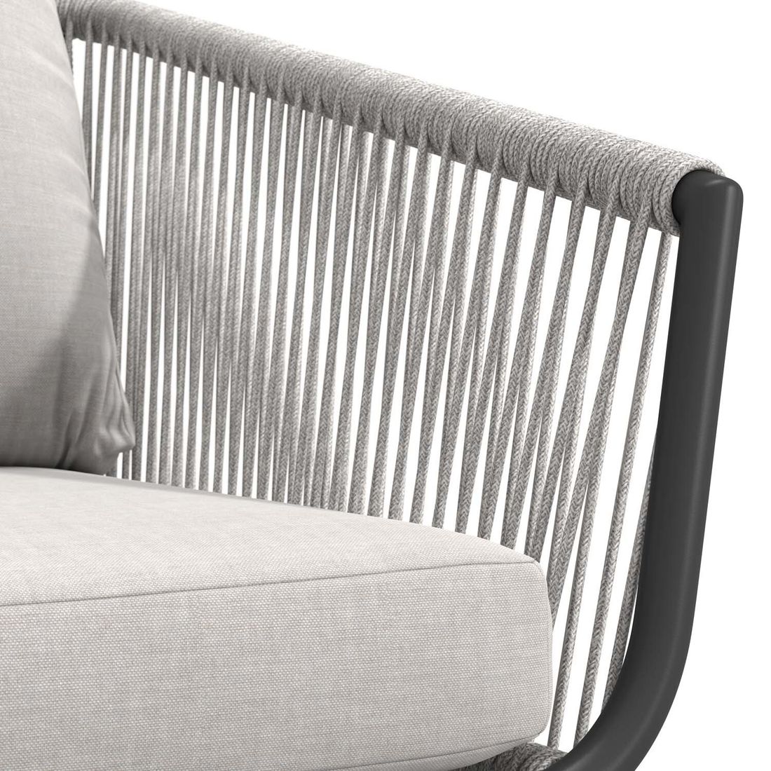 OUTLIV. Alex Loungeset inkl. Loungetische Aluminium/Rope/Olefin