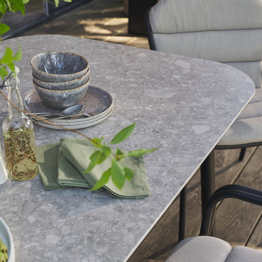 SCHÖNER WOHNEN-Kollektion Mivo Gartenmöbel-Set L (6 Plätze) Tisch 240x100cm