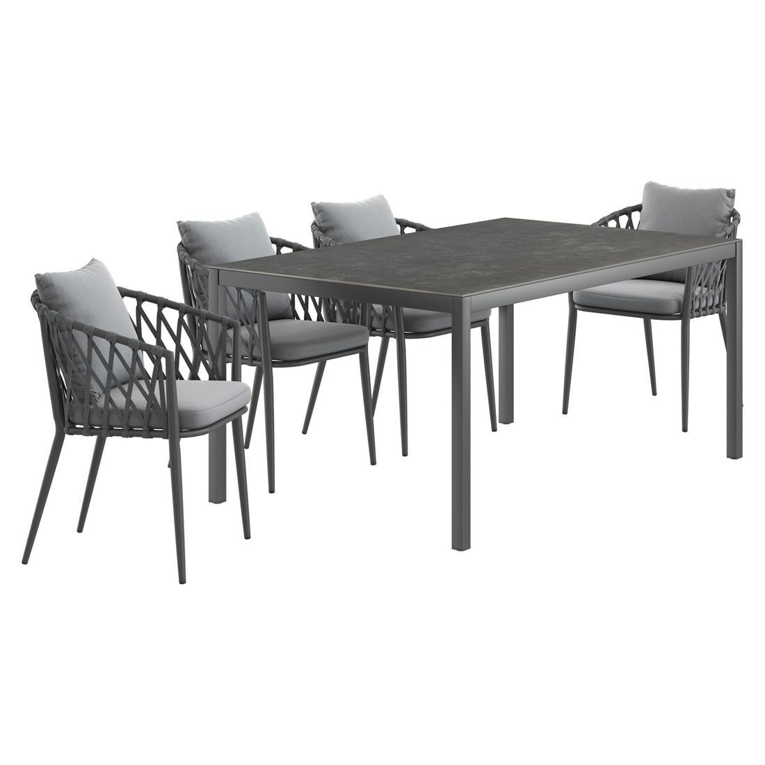 LC Garden Sunrepo Gartenmöbel-Set M (4 Plätze) mit OUTLIV. Tisch 160x100cm