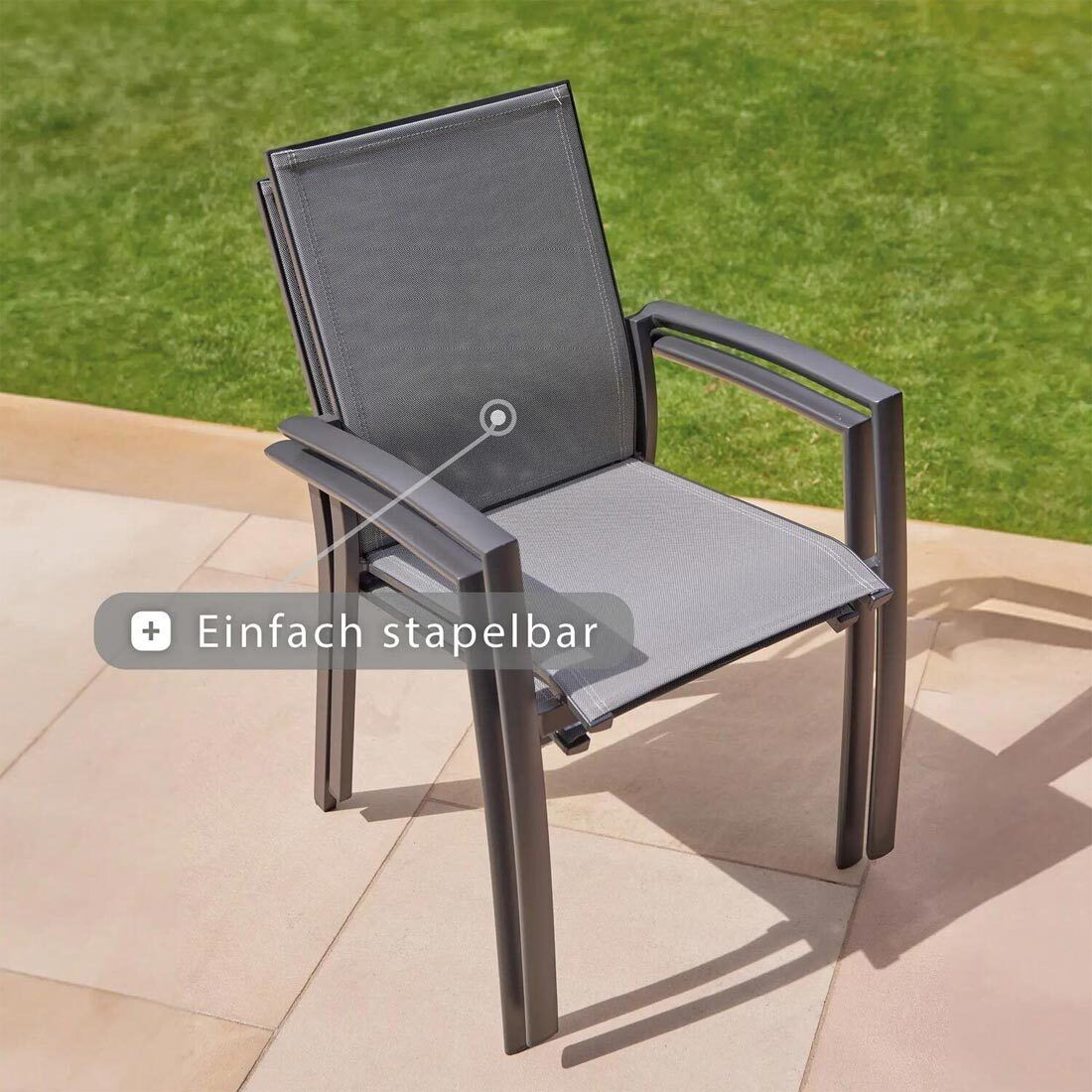 Siena Garden Velia Gartenmöbel-Set XXL (12 Plätze) mit OUTLIV. Tisch 266/331/396x110cm