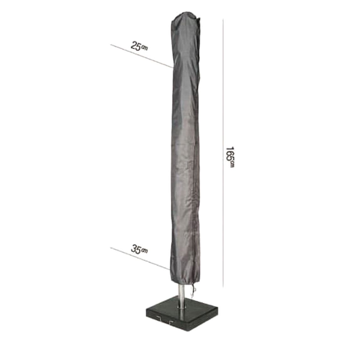 AeroCover Schutzhülle für Mittelstockschirme 210x140cm, Ø300cm