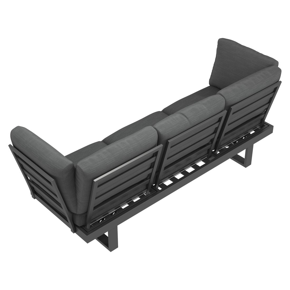OUTLIV. Atlanta Diningsofa verstellbar Aluminium/Olefin