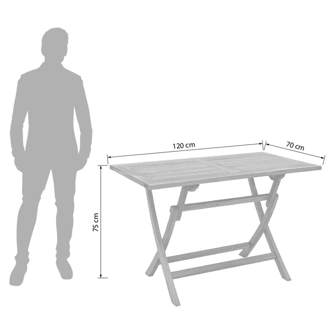 OUTLIV. Portland Klapptisch Teak