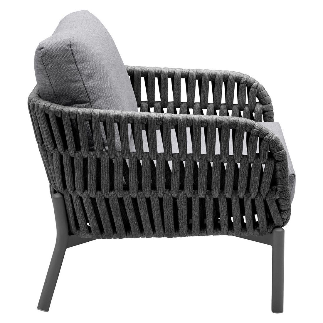 LC Garden Terano Gartensessel Low Dining Aluminium mit Sitz- und Rückenkissen