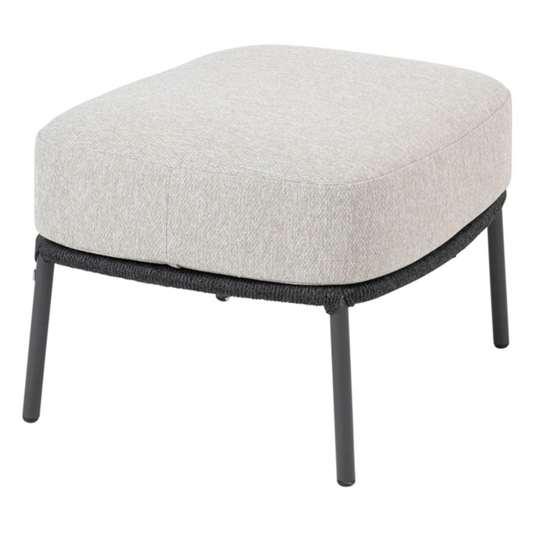 4Seasons Calpi Loungehocker Edelstahl/Rope