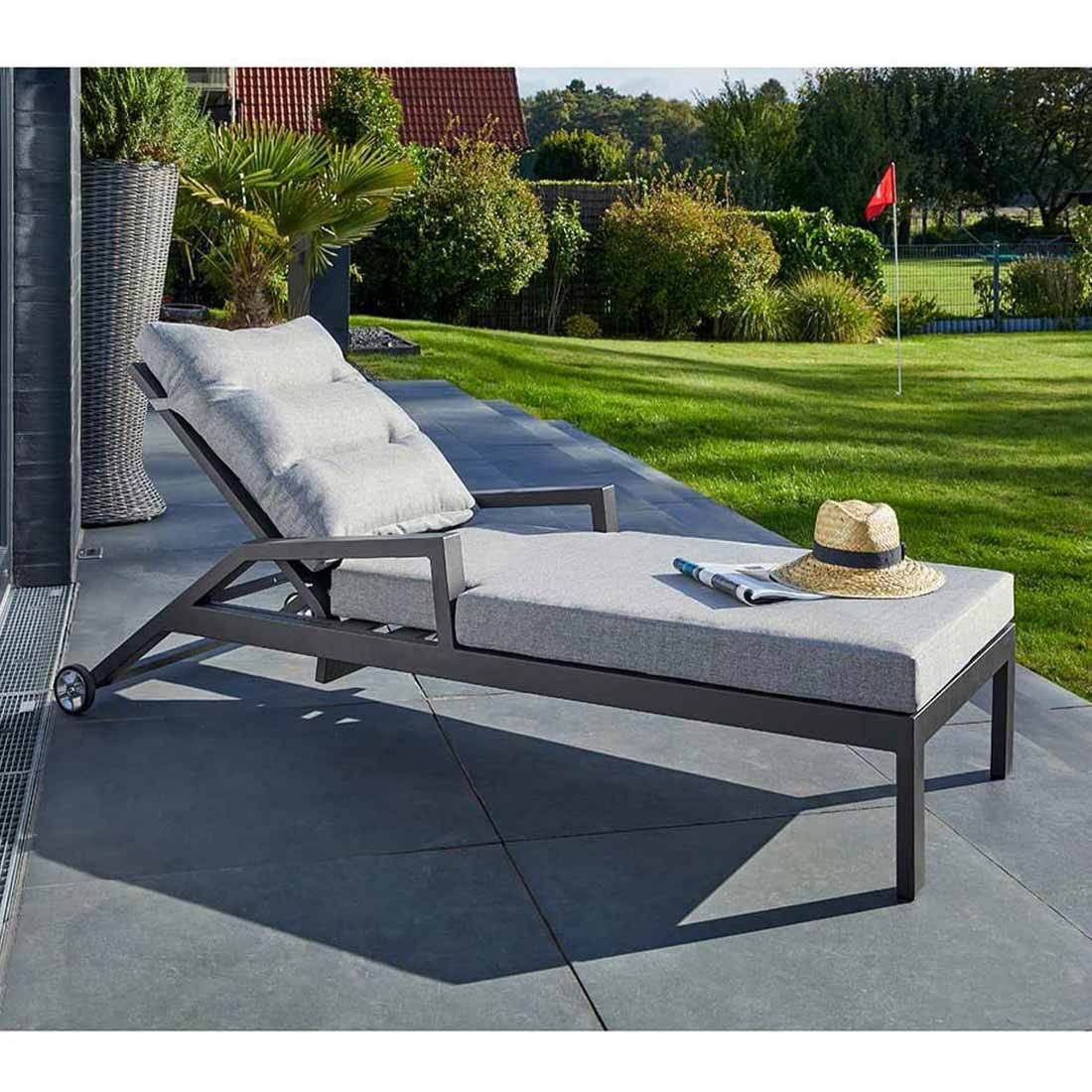 LC Garden Bondino II Gartenliege verstellbar Aluminium/Polyester