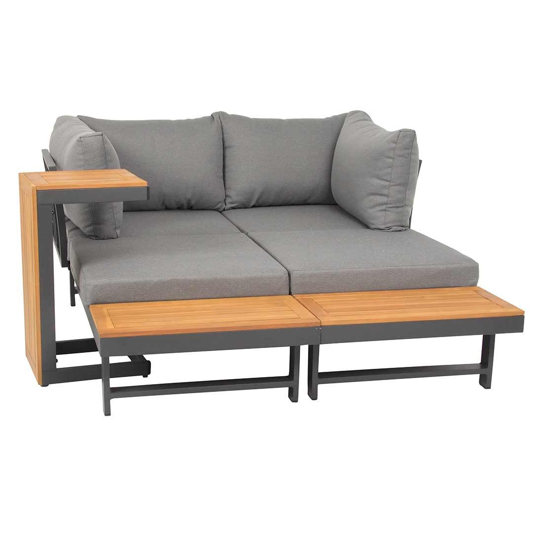 Acamp Shadow Ecklounge inkl. Loungetisch Aluminium/Polyester