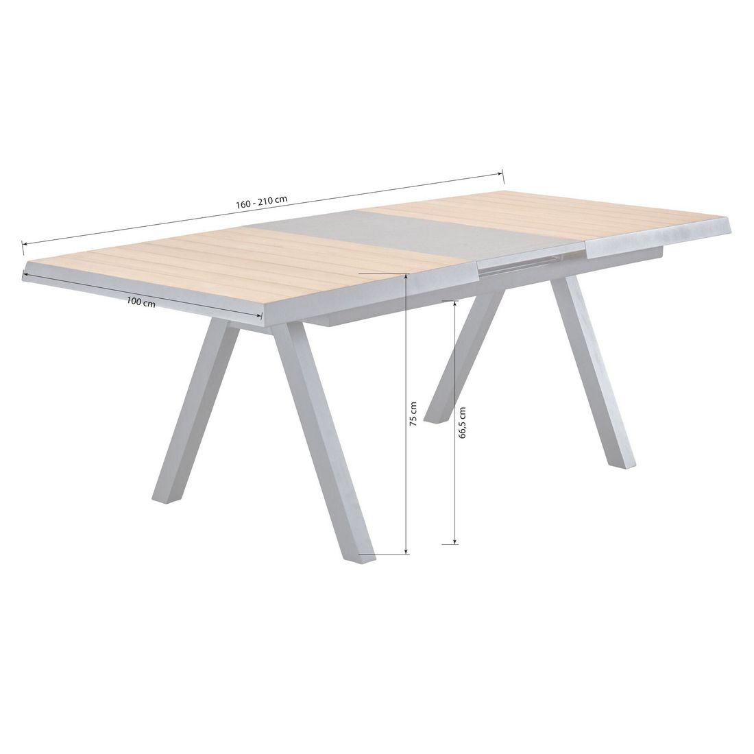 LC Garden Avento Gartenmöbel-Set Tisch 160/210x100cm