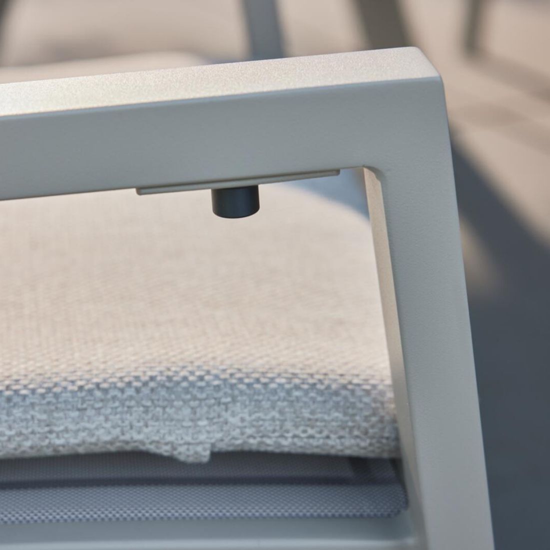 Interliving 7011 Gartensessel verstellbar Aluminium mit Sitzkissen