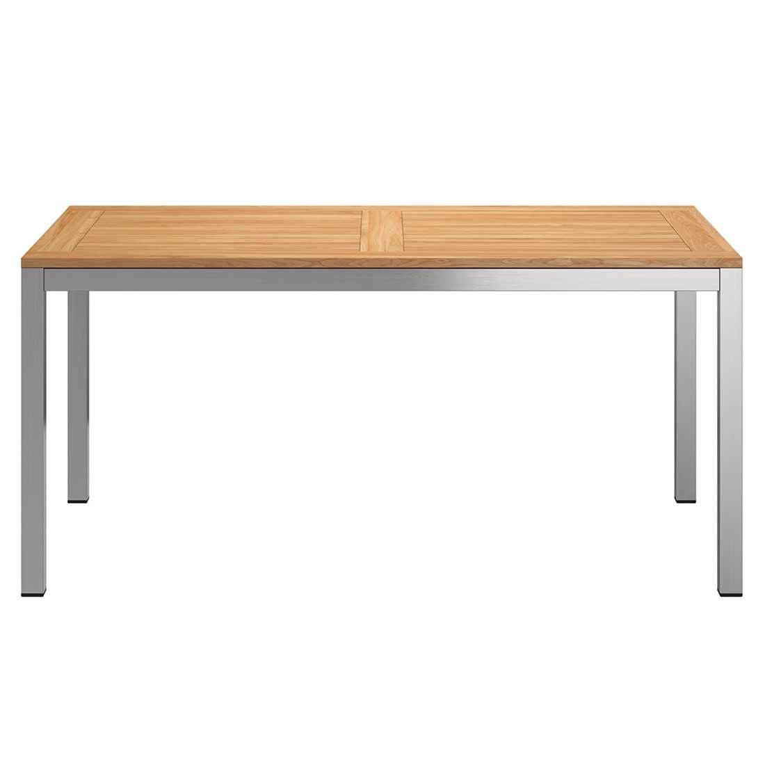 OUTLIV. Gartentisch 160x90cm Edelstahl/Teak