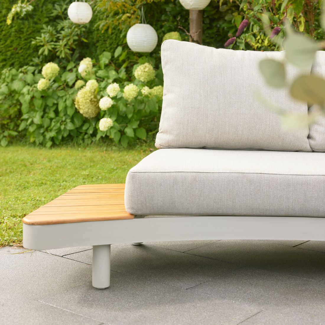Interliving 7015 Gartenloungesofa Aluminium/Olefin