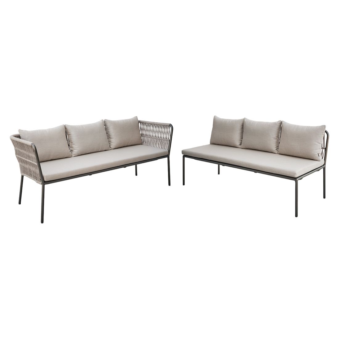 Stern Marla Dininglounge Aluminium/Rope/Polyacryl