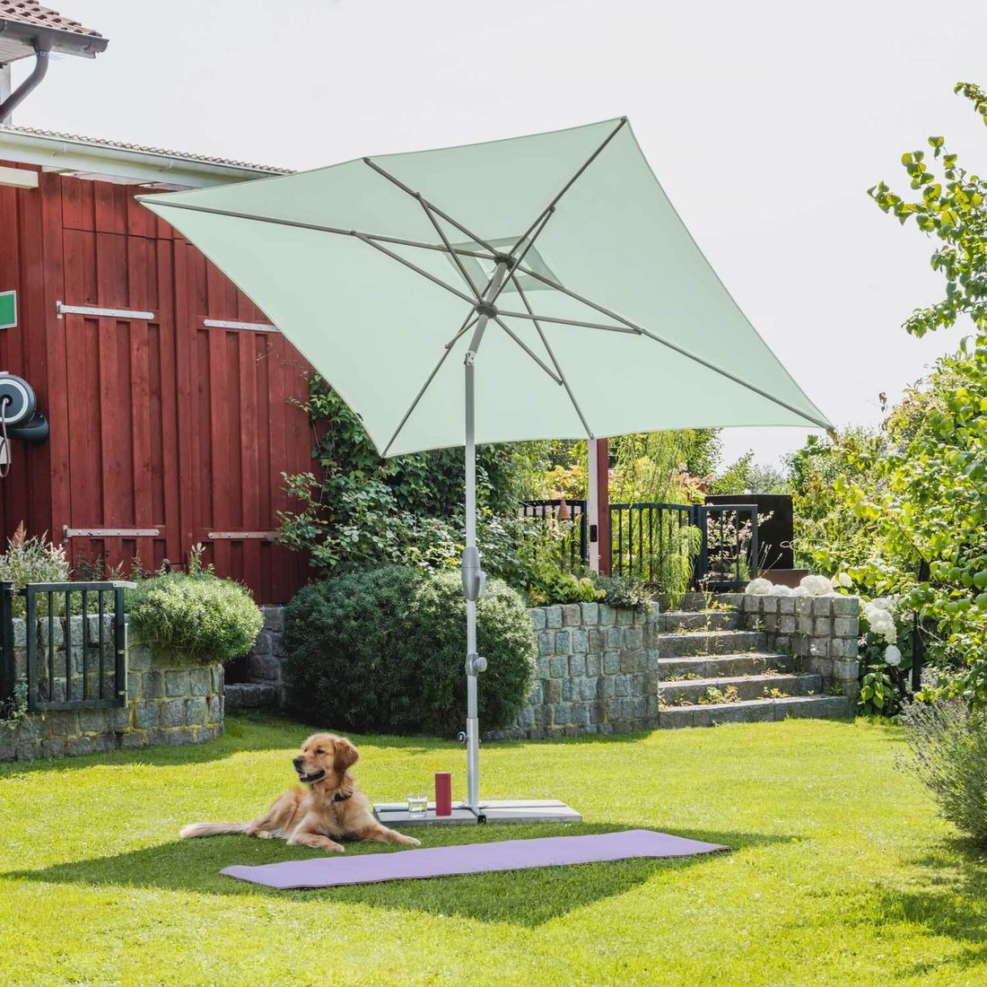 Suncomfort Shell Turn Mittelstockschirm 250x200cm