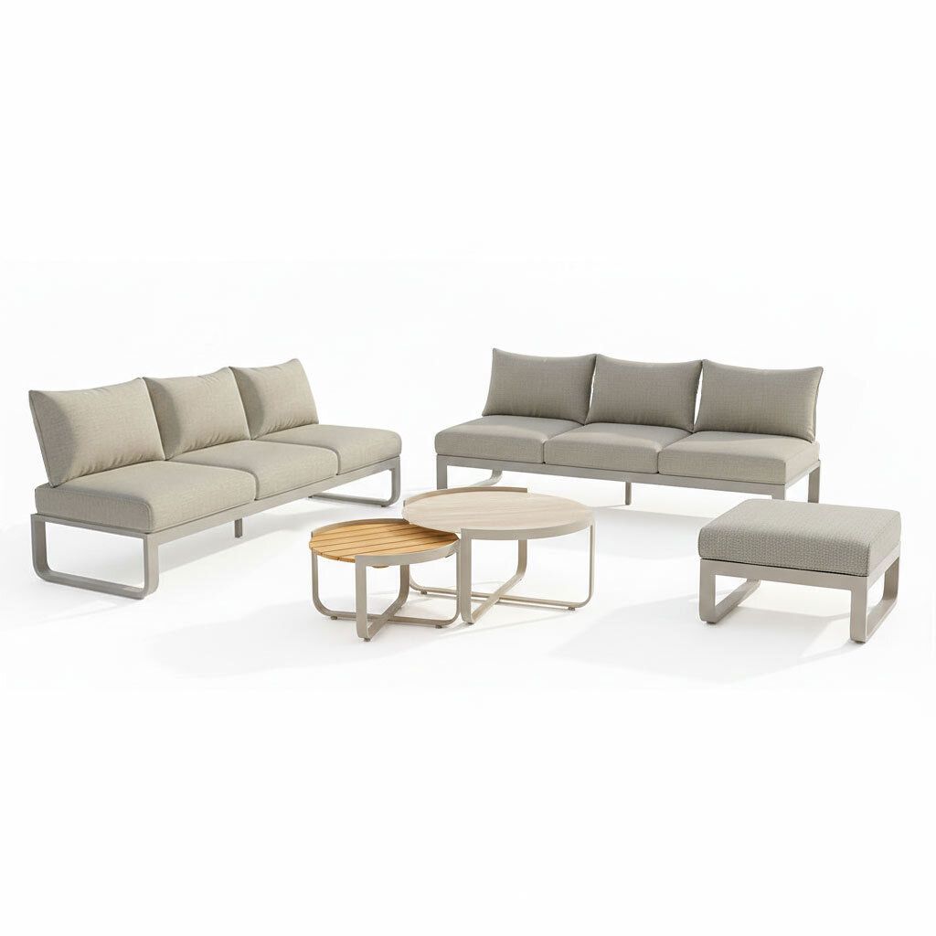 Zebra Fly Loungeset inkl. Loungetische Aluminium/Olefin