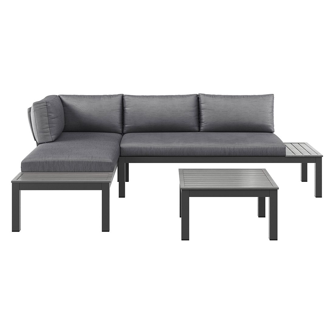 OUTLIV. Morsum Modulare Ecklounge inkl. Loungetisch Aluminium/Spunpolyester
