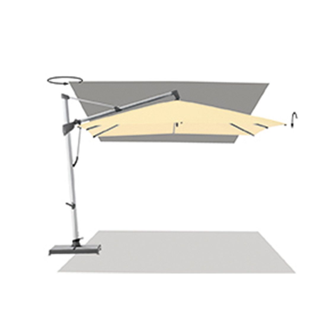 Glatz Sombrano S+ Ampelschirm Ø400cm