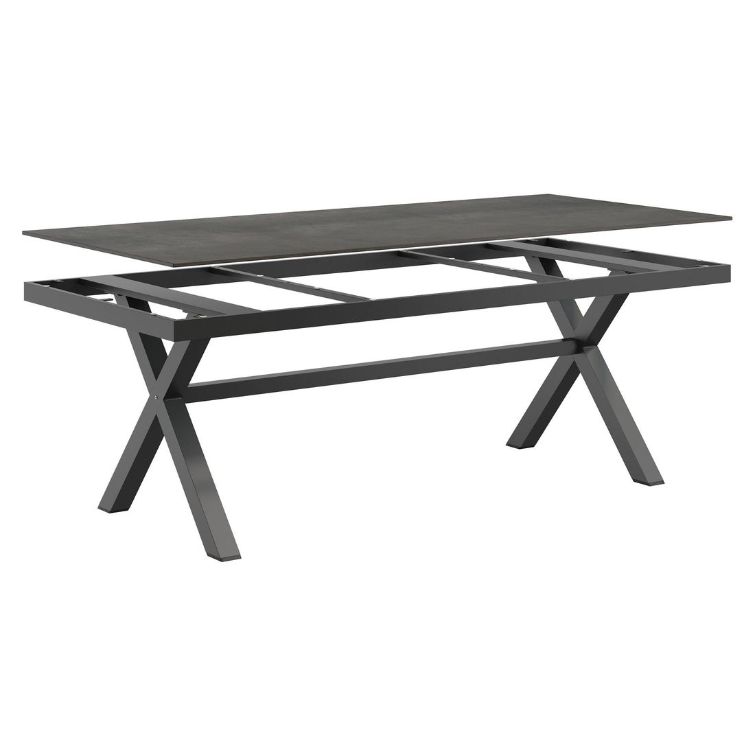 OUTLIV. Gartentisch 220x100cm Aluminium/HPL