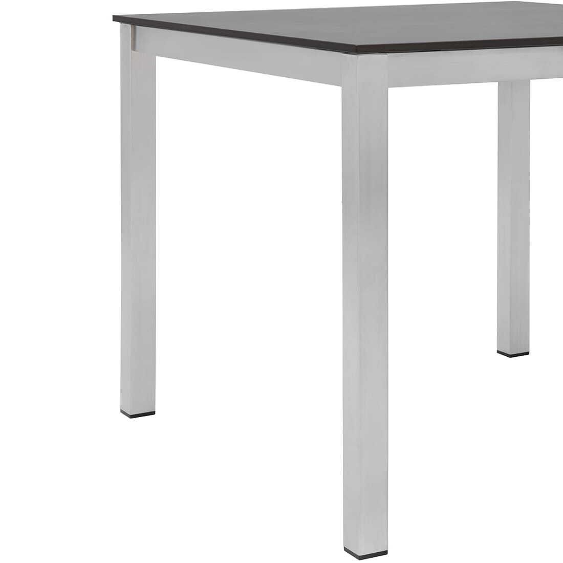 OUTLIV. Gartentisch 90x90cm Edelstahl/HPL