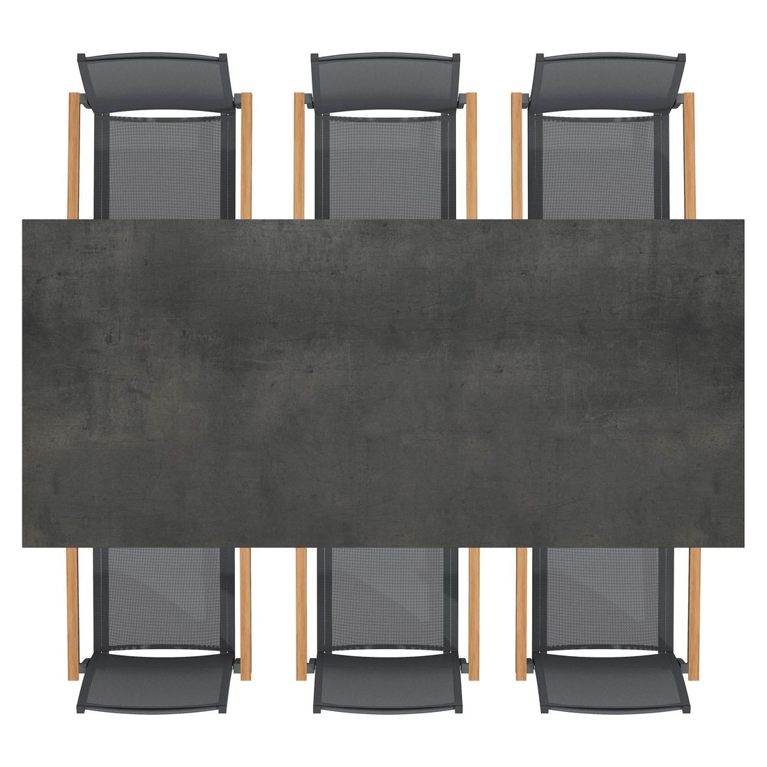 OUTLIV. Kobe Gartenmöbel-Set L (6 Plätze) Tisch 220x100cm