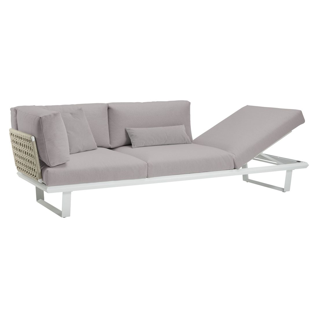 Solpuri Boom Diningsofa verstellbar Aluminium/Bombay