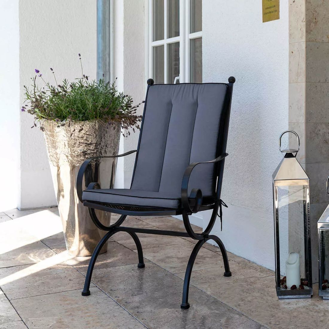 MBM Romeo Elegance Gartenmöbel-Set M (4 Plätze) Tisch 160x90cm